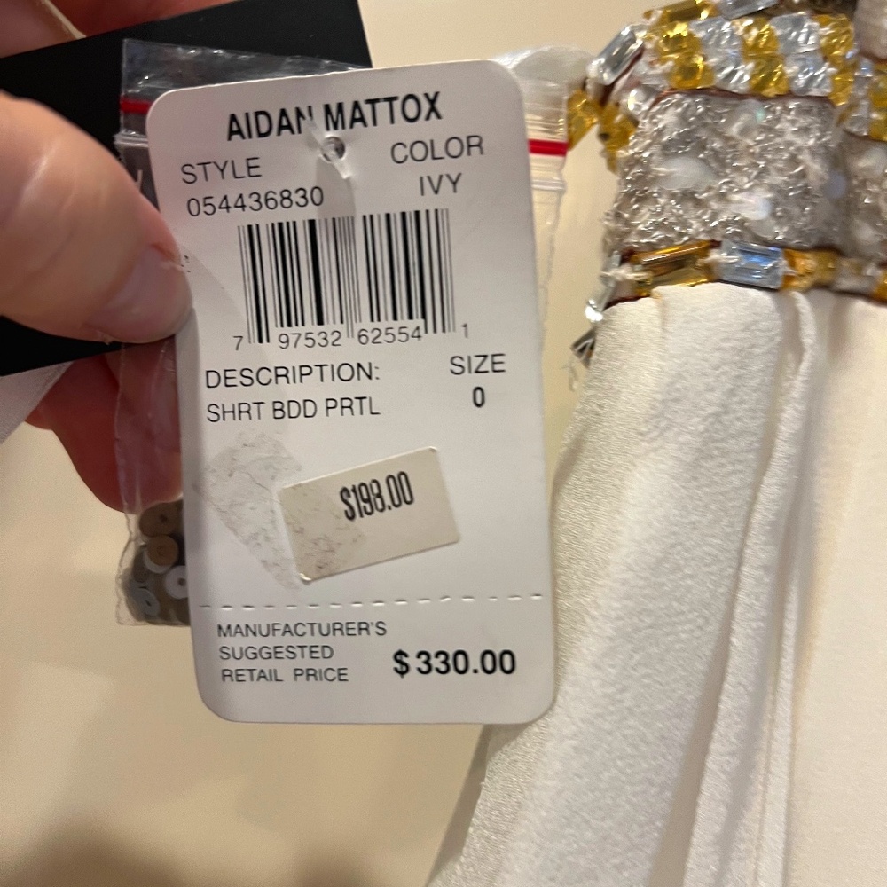 Aidan Mattox beaded dress purchased from Niemens NWT